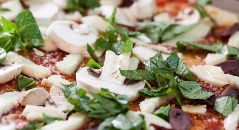 Pilz-Pizza, Vegetarisch/Vegan-Catering