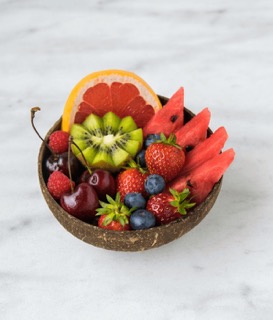 Das Bild zeigt frisches Obst für das Frühstucksbuffet.